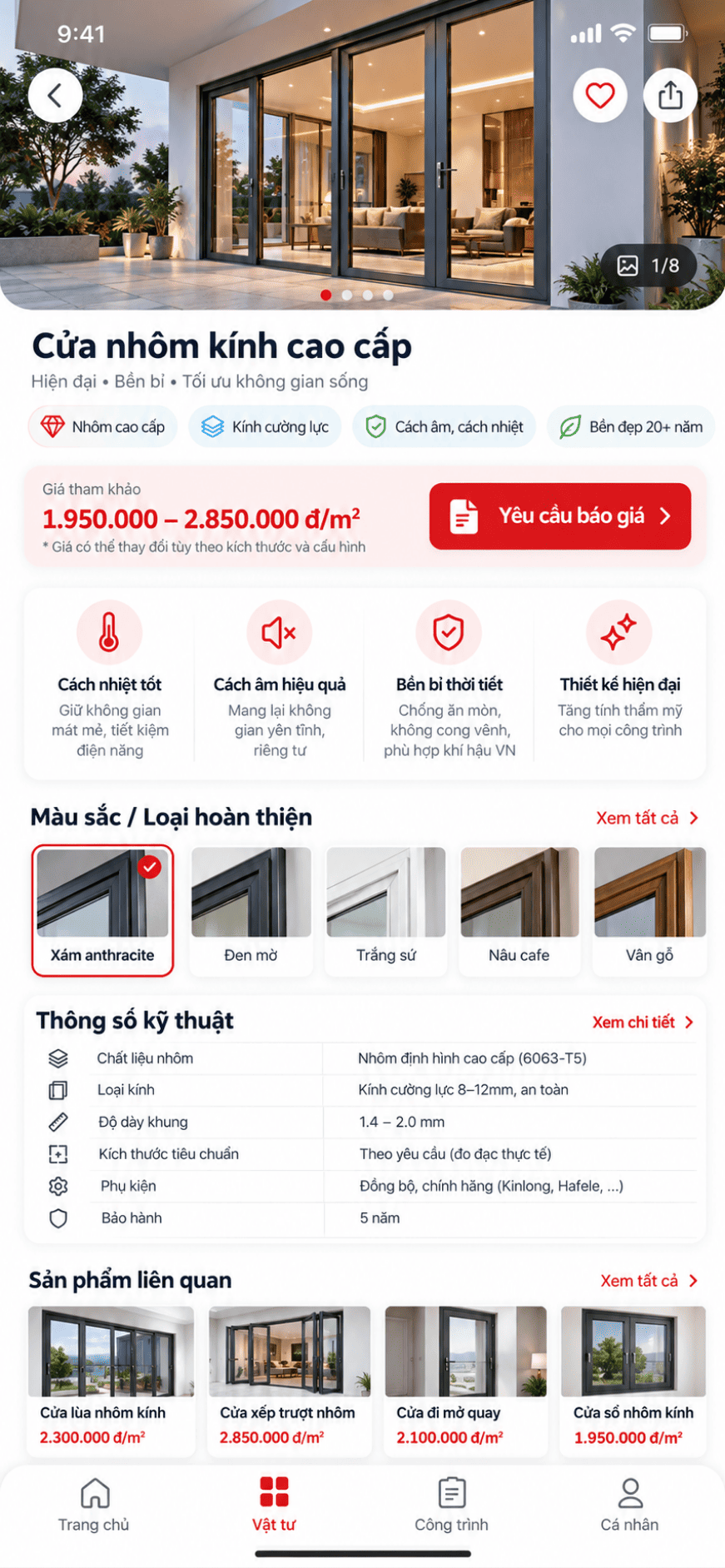 App xây dựng